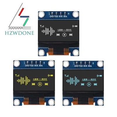 0.96-inch monochrome OLED display module 128x64 with serial interfaces (I2C SPI)