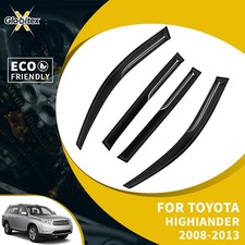 Fits 08-13 Toyota Highlander Jdm Mugen Window Visors Sun Rain Deflector 4pc Set Fits 08-13 Toyota Highlander Jdm Mugen Window Visors Sun Rain Deflector 4pc Set