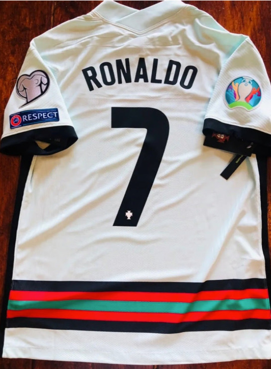 2020/21 Nike Portugal #7 Ronaldo Vapor Away Match Soccer Jersey