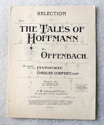 Offenbach ''Auswahl aus Hoffmanns Erzählungen'' Klavierpartitur