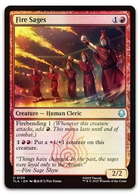Fire Sages #136 (Foil) (NM) Avatar: The Last Airbender TLA Magic MTG
