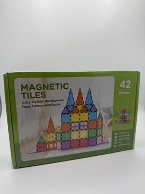 Magnetic Tiles 42 PIECES: Magic Construction Blocks STEAM