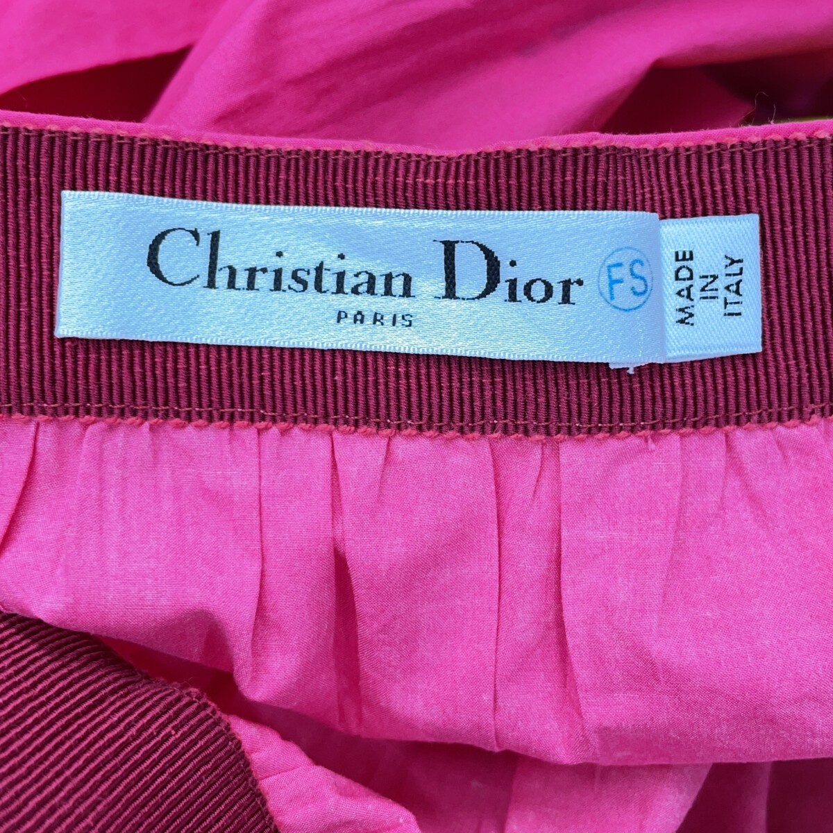 Christian Dior 221J96A3683 Pink Cotton Animal Print Flared Long Skirt skirt ... image 3