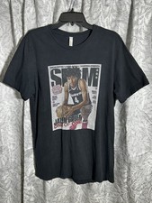 Jalen Green SLAM Basketball Magazine Canvas Brand Black T-Shirt Large NBA Cotton