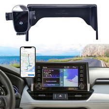 Car Cell Phone Holder For 2019-2024 2025 Toyota RAV4 8inch Screen Mobile Bracket