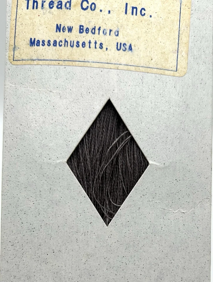 N. B. T. Furrier Waxed Thread Skein Size A 675 Yards #7256 Gray Original Package - Image 2 of 4