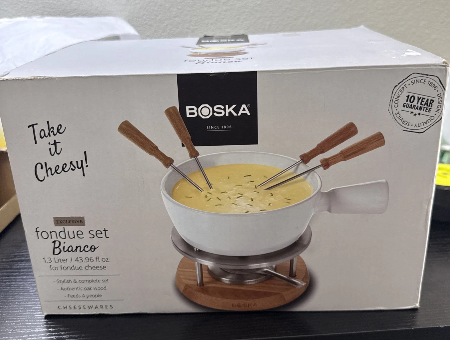 BOSKA Bianco Cheese Fondue 1 Liter White - New In Open box
Opens in a new window or tab