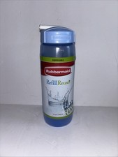 Rubbermaid 20 Oz Refill Reuse Plastic Squeezable Water Bottle With Straw Top New