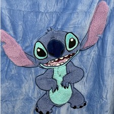 Disney Lilo  Stitch Soft Fleece Throw Blanket Blue Cozy Bedding Home Decor