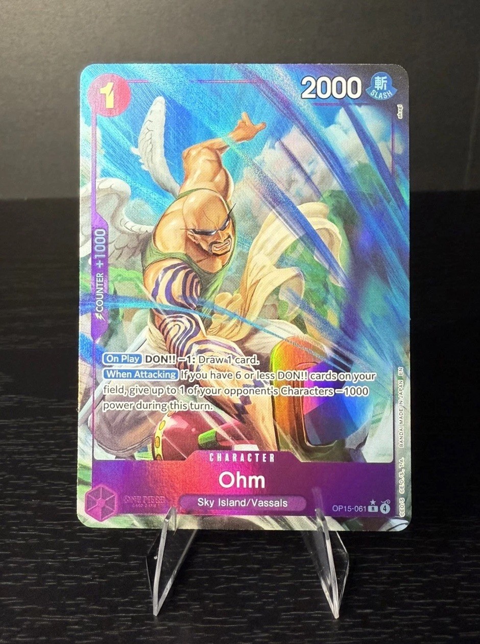Ohm (AA) Rare Alt Art OP15-061 Adventure on Kami's Island One Piece English
