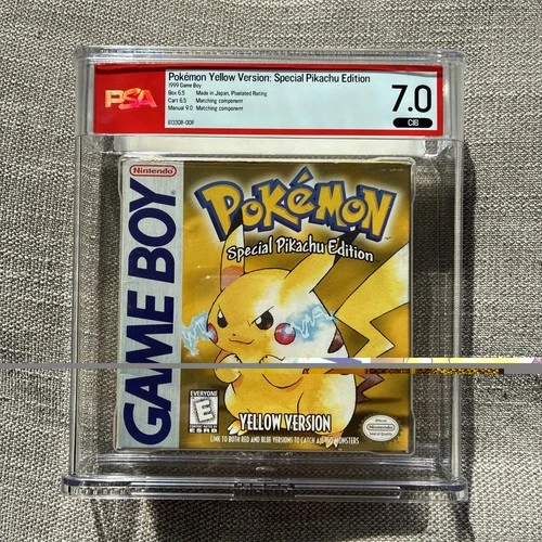 Pokemon Yellow (CIB) PSA Graded 7.0 Nintendo Gameboy Special Pikachu Edition!
