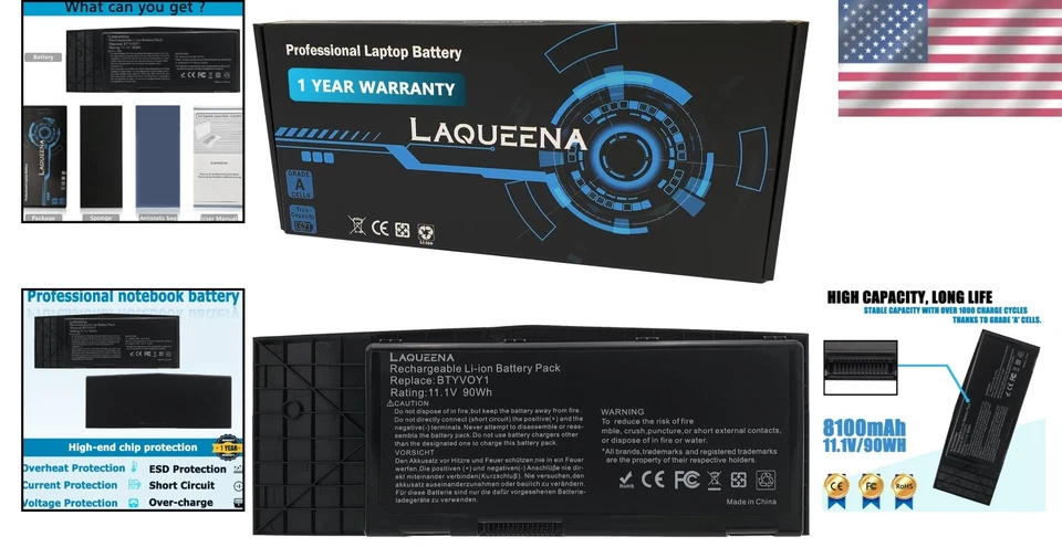High Capacity 9-Cell Battery for Alienware - Image 2 of 4