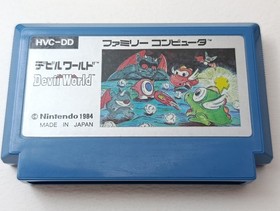 ✨ Devil World  Famicom Silver Box Nintendo Boxed FC NES 1984 HVC-DD ✨