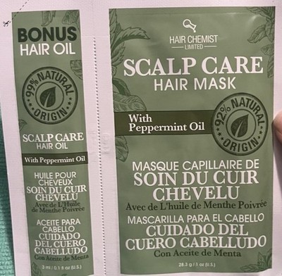 Hair Chemist Scalp Care Hair Mask & Oil with Peppermint Oil