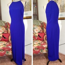 Special Occasion Maxi Sleeveless Blue Dress. Size 8