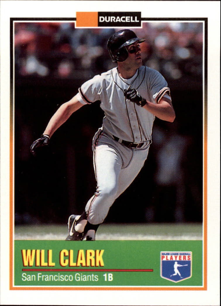 1993 Duracell Power Players I #22 Will Clark