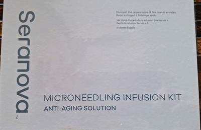 SERANOVA Microneedling Infusion Kit Anti-Aging Solution- 3 Month Supply - SEALED
