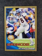 2010 Topps 287 Ryan Clady Gold Parallel SP /2010 Short Print NFL All-Pro Broncos