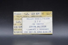 1983 DIO CONCERT TICKET STUB, ARAGON BALLROOM