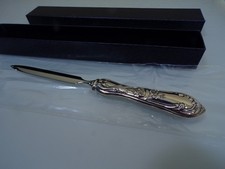 ALBO Rocaille Rokoko Brieföffner 19.5 cm Echtsilber 835er TOP neu