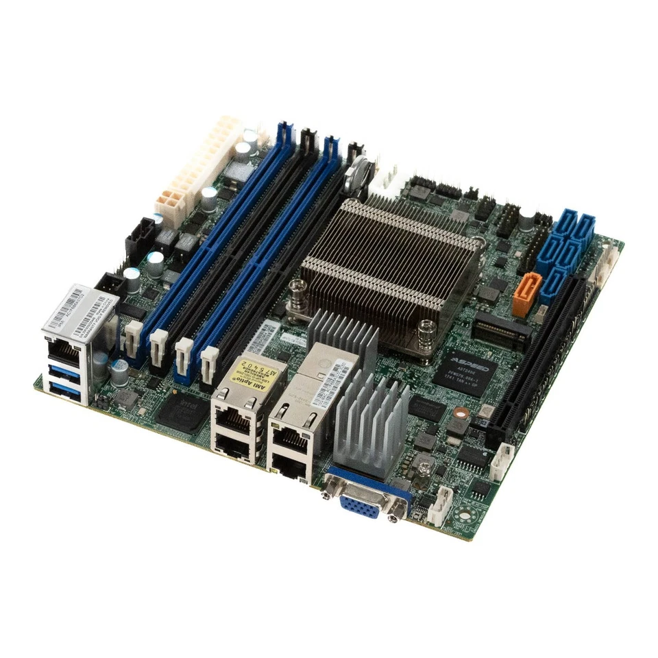 Carte Mère Supermicro X10SDV-6C-TLN4F Intel Xeon D-1528 DDR4 4 Slots mini ITX - Photo 1/2