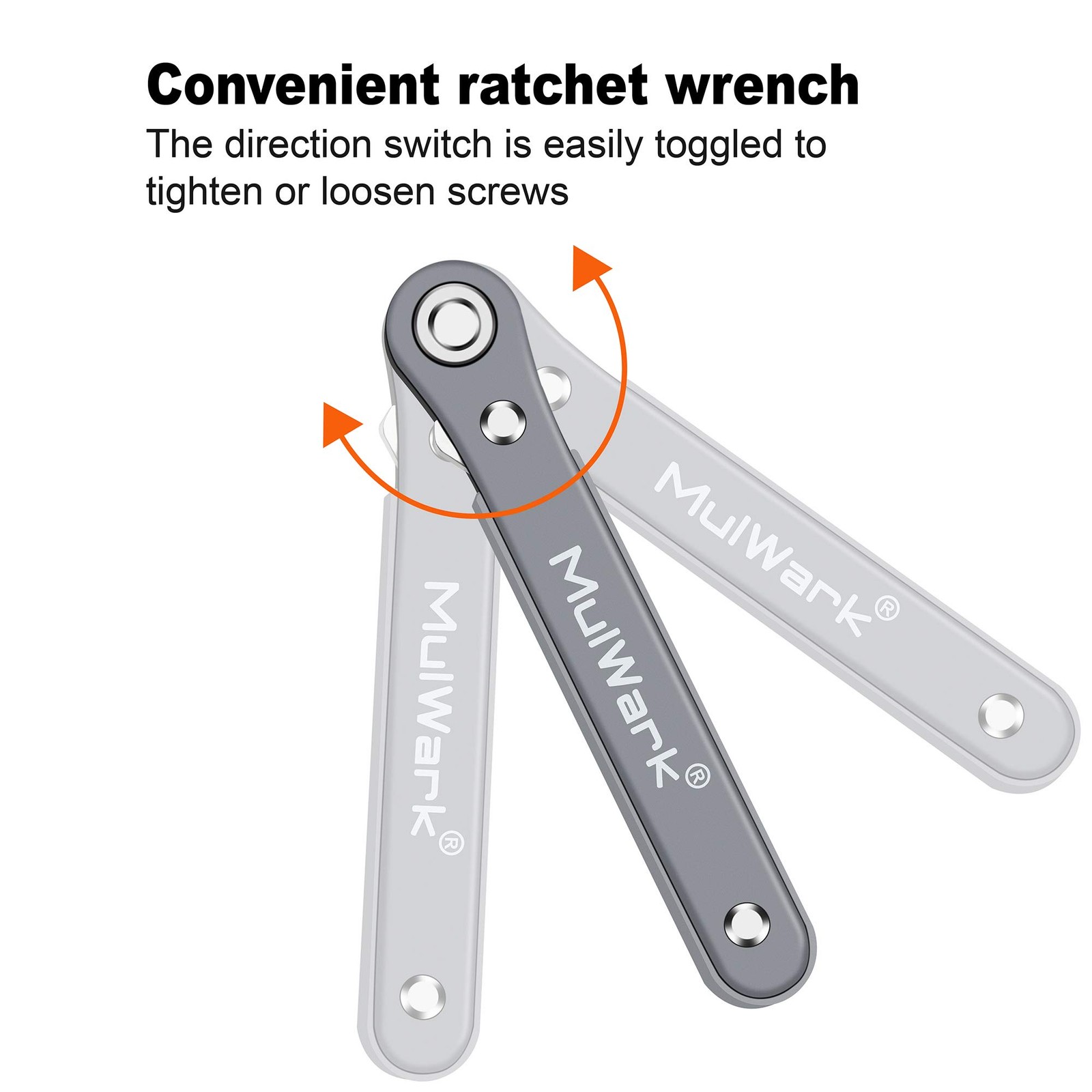MULWARK 20pc 1/4 Ultra Low Profile Mini Ratchet Wrench Close Quarters Screwdr...