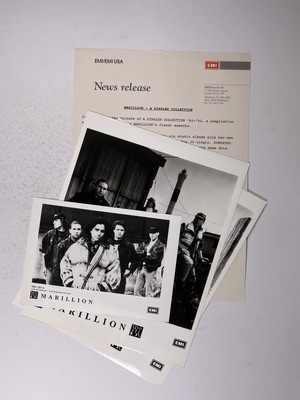Marillion Press Release & Photograph X3 Original EMI Promotion May 26th 1992
