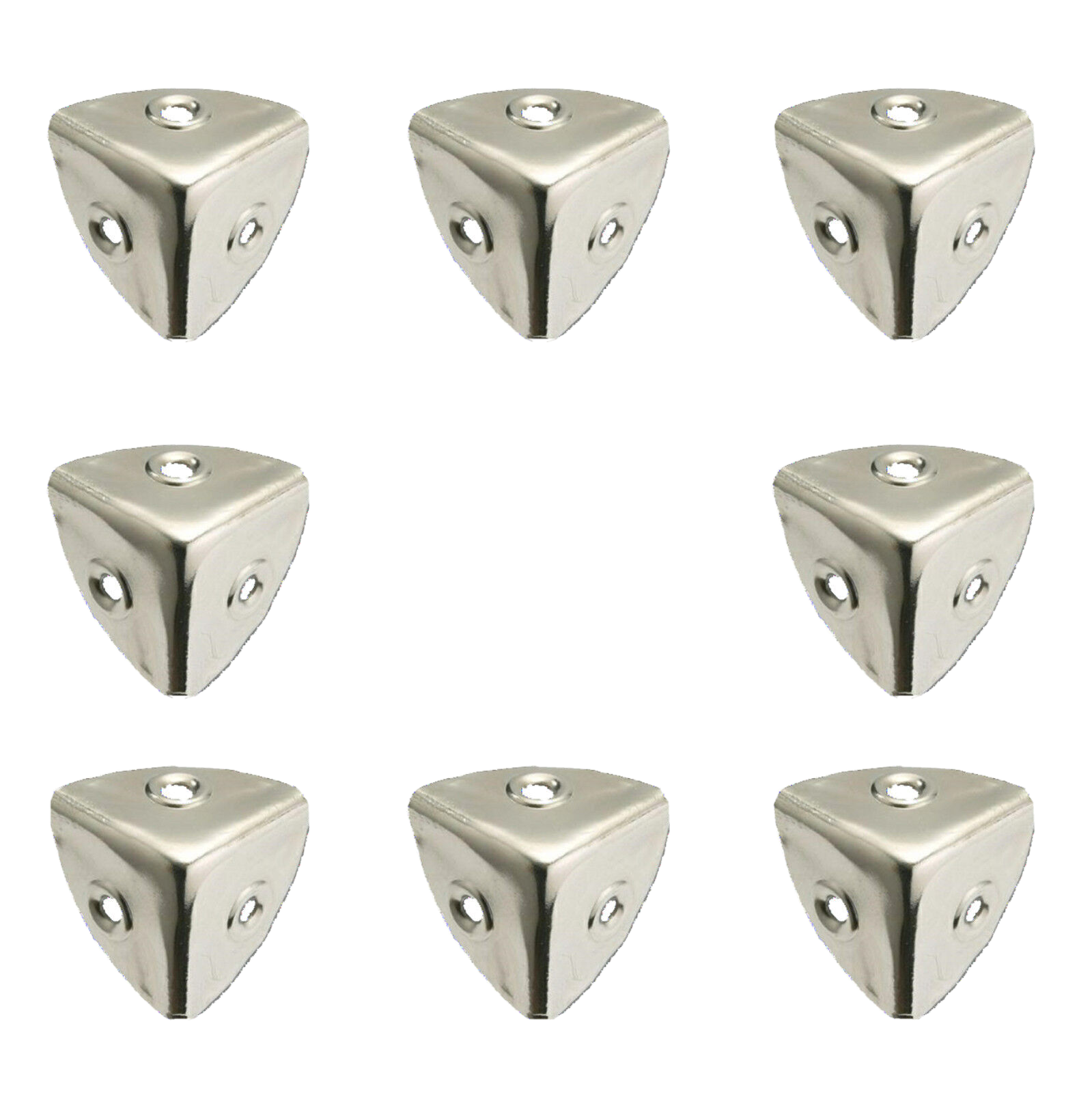 Case Corner Protectors Nickel Plated Flightbox Suitcase Toolbox 22mm