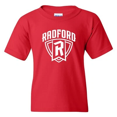 Radford Highlanders Arch Logo Licensed Unisex Youth T-Shirt - Red - Image 1 of 4