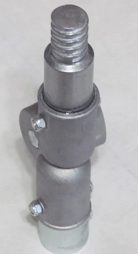 Metal Extension Pole Adapter - Euro  Internal Threads to Acme Male Threads. 2h