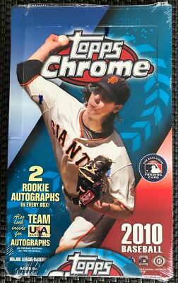 2010 Topps Chrome Baseball Hobby Box - USPS Priority Shipping