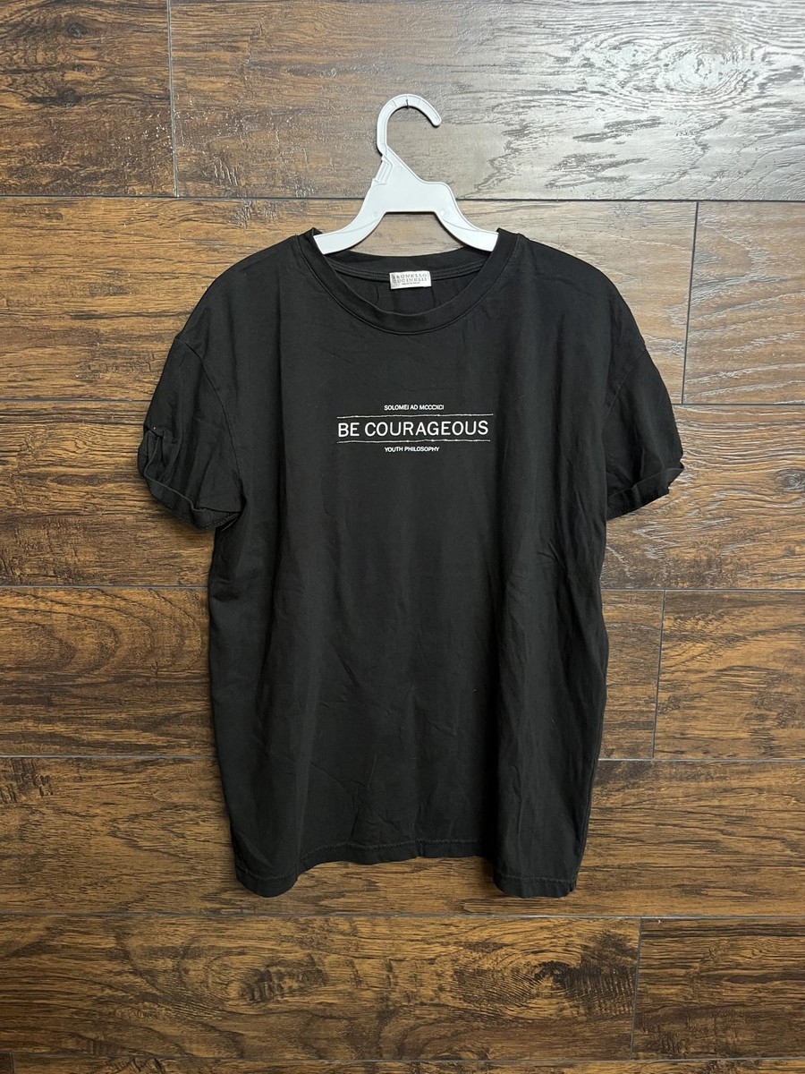 BRUNELLO CUCINELLI 半袖Tシャツ BE COURAGEOUS Brunello Cucinelli Junior Tee Be Courageous Woman's T-shirt | eBay