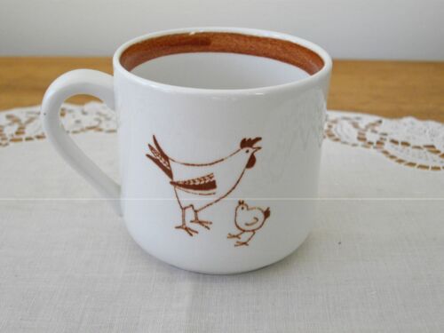 Vintage Arabia Hahn Henne Küken Kinderbecher Finnland ~ - Bild 2 von 5