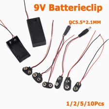 9V Battery Clip Block Battery Clip Connection Cable For 9V Blocks Plug With Wire