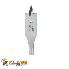 5/8 in. X 16 in. Long Steel Spade / Paddle Bit  for Wood by KlassTools
