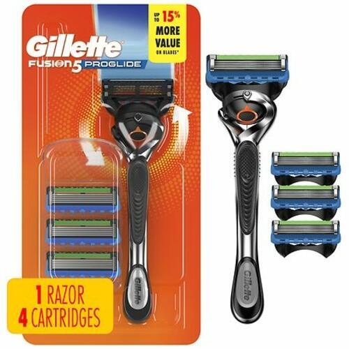 Gillette ProGlide Men's Razor Value Pack, 1 Handle & 4 Razor Blade Refills,