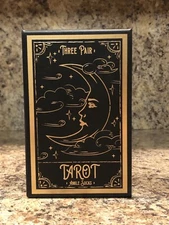 Bioworld Tarot Gift Box 3-Pair Ankle Socks - Sun, Moon, Star -Shoe Size 5-10