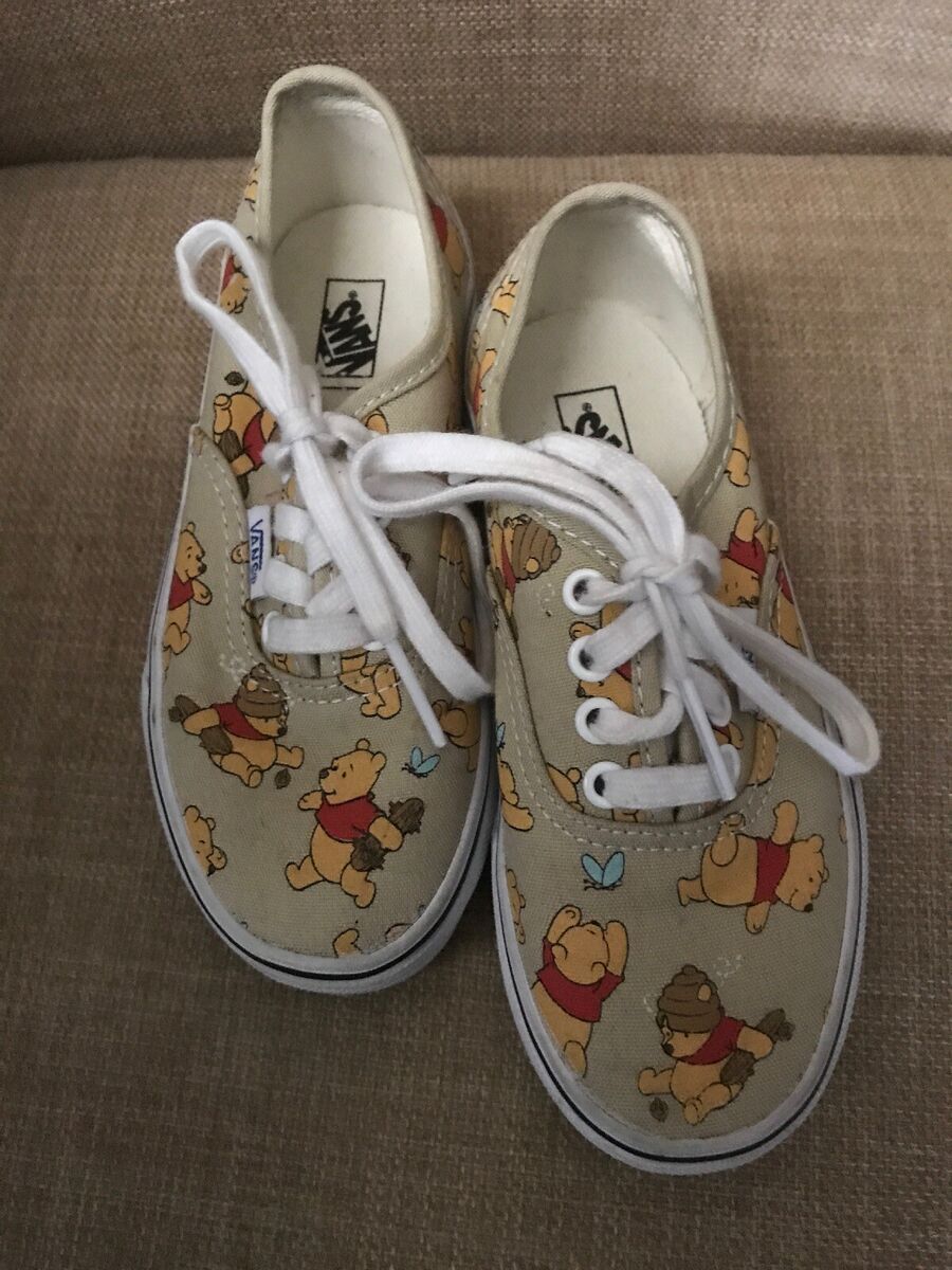 Vans Winnie The Pooh Disney Classic Tennis Shoes Youth Size Vans Winnie The Pooh Disney Classic Tennis Shoes Youth Size