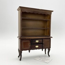 Credenza Libreria Piattaia per Casa delle Bambole stile antico 800 in miniatura
