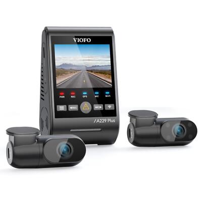 Viofo A229 Plus 3CH Dashcam 2K Front & Rear Starvis 2 GPS WIFI HDR Taxi Kamera
