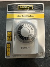 Defiant 15 Amp 24-Hour Indoor Plug-In Heavy-Duty Mechanical Timer 458-431