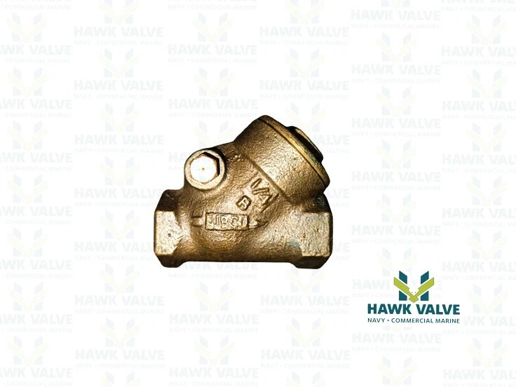 1/4 BRONZE 200 / 400 THREADED Y-PATTERN SWING CHECK VALVE - NIBCO T-453-B - Image 2 of 4