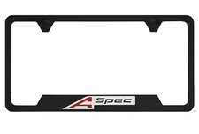 Black License Plate Frame For Acura A Spec Aspec