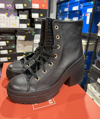 SIZE 10.5 MENS / 12.5 WOMENS Chuck 70 De Luxe Heel Platform Leather A12346C