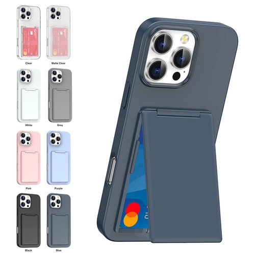 Stoßfestes Gehäuse Abdeckung Brieftasche Kartenhalter für iPhone 16 15 14 13 12 - Bild 9 von 32