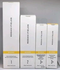 Rodan + and Fields Reverse Skin Brightening Regimen 4 Piece Set Kit New in Box