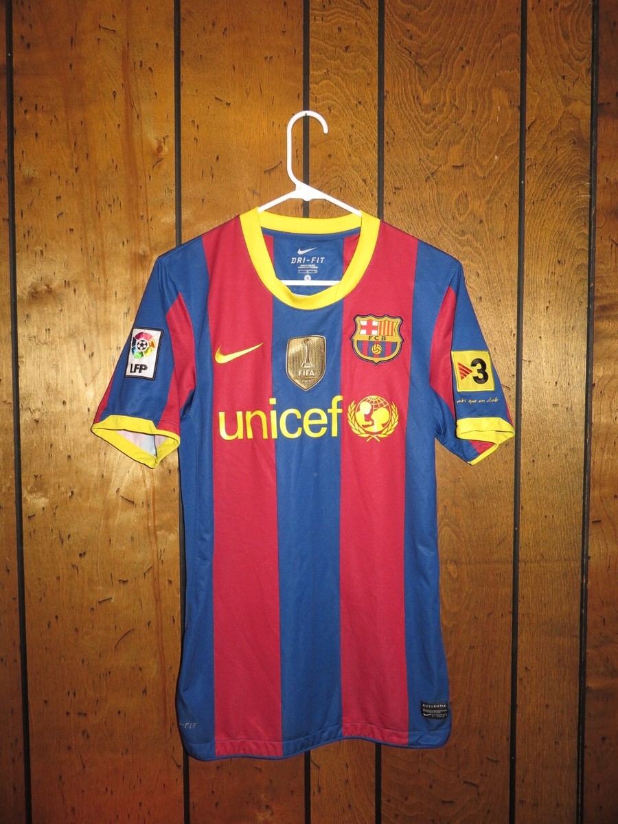 [希少] Nike FC Barcelona 2011 メッシ　ユニフォーム L Authentic Original Nike 2010 2011 Barcelona Lionel Messi