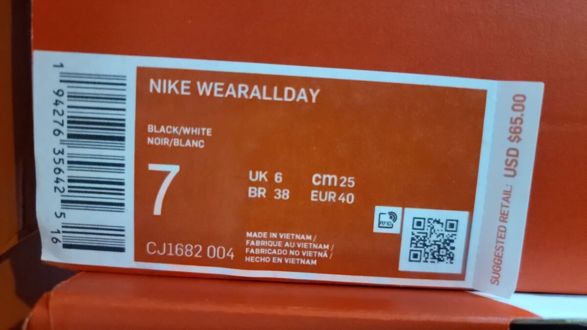 Size 7 - Nike Wearallday Black White for sale online | eBay Size 7 - Nike Wearallday Black White for sale online | eBay
