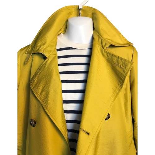 FOUR SEASONS Trench Showerproof Raincoat Chartreuse 10-12 - Picture 6 of 10
