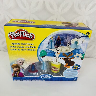 Disney Hasbro Frozen Play-Doh Sparkle Snow Dome Play Doh Set Anna Elsa